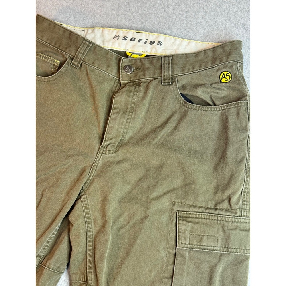 The North Face A5 Series Mens 34 Cargo Pants Olive Green Cotton Canvas Straight